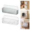 Space Saving Plastic Organizers For Remote Controls Easy Installation Wall Mount Holds Phones Keys Clear Designs