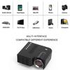 UNIC 28C LED Mini Projector With Remote Portable HD 1080p Full Projector Home Theater Entertainment Projectors USB/SD/AV Input