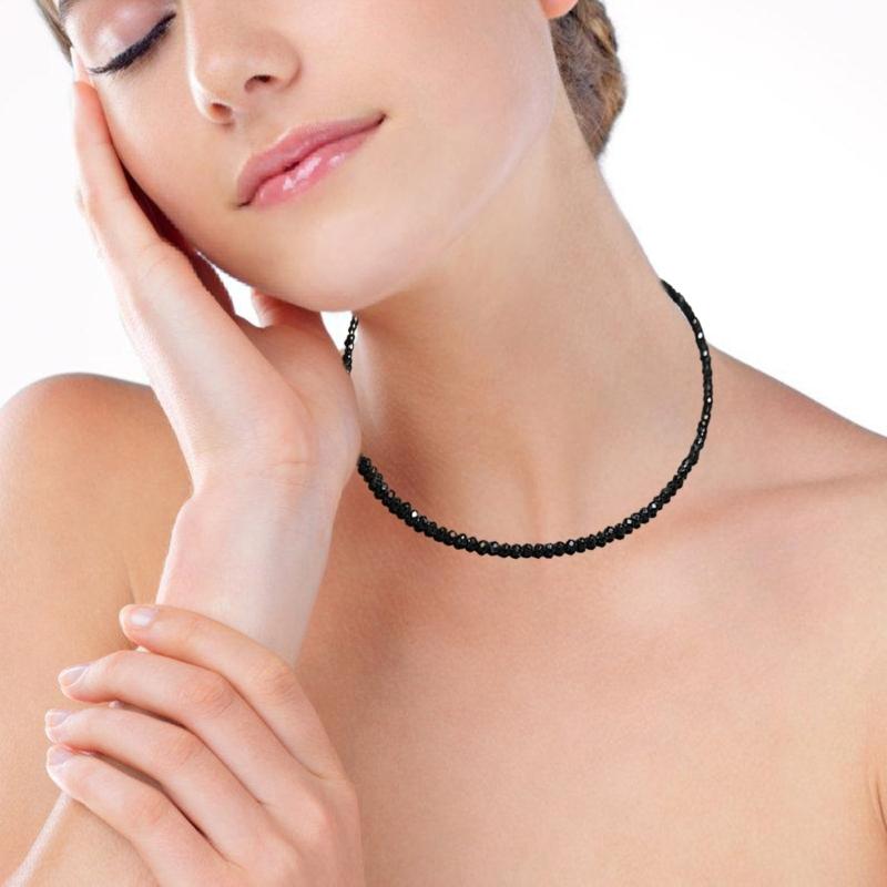 Elegant Fine Crystal Thin Choker Necklace for Women Fashionable Party Jewelry Accessory Date Night and Celebrations