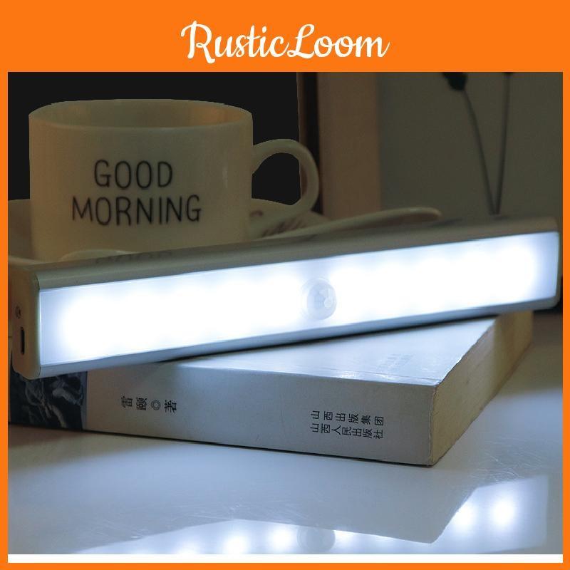 Led Motion Sensor Night Light Battery With Magnetic Strip For Bedroom Corridor