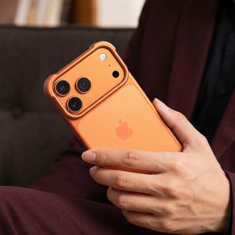 ARC PULSE Kovový gumový kryt na telefon IPhone 17 18 Pro Max Air Slim Bezrámový ochranný kryt