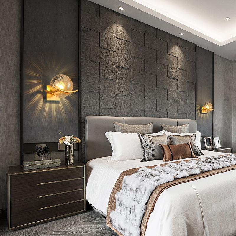 Nordic Style LED Glass Wall Lamp for Bedroom, Hallway & Living Room