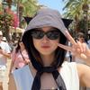 1-10PCS Summer Women Quick Dry Sun Visor Hat Devil Horns Strap Cat Ear Design UV Protection Adjustable for Beach Hiking Travel