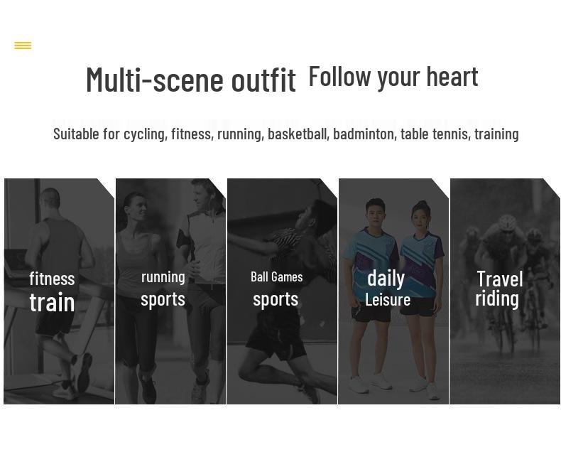 Quick-Dry Breathable Badminton Couple Set: High-End Fabric, Training & Competition Use, Customizable Text