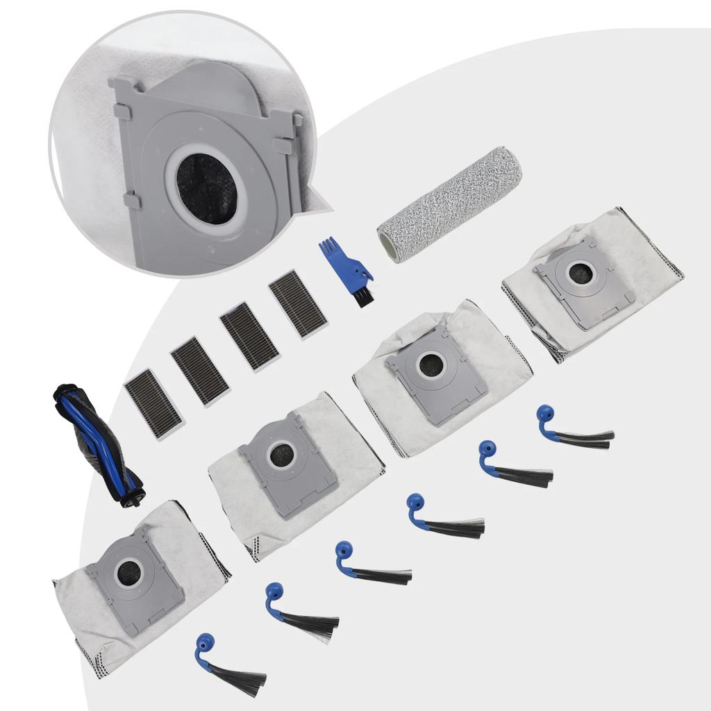 Filter Dust Bags And Accessory Set For Ecovacs For Deebot X9 Pro Robot Vacuum Includes Main Brush And Mop Roller