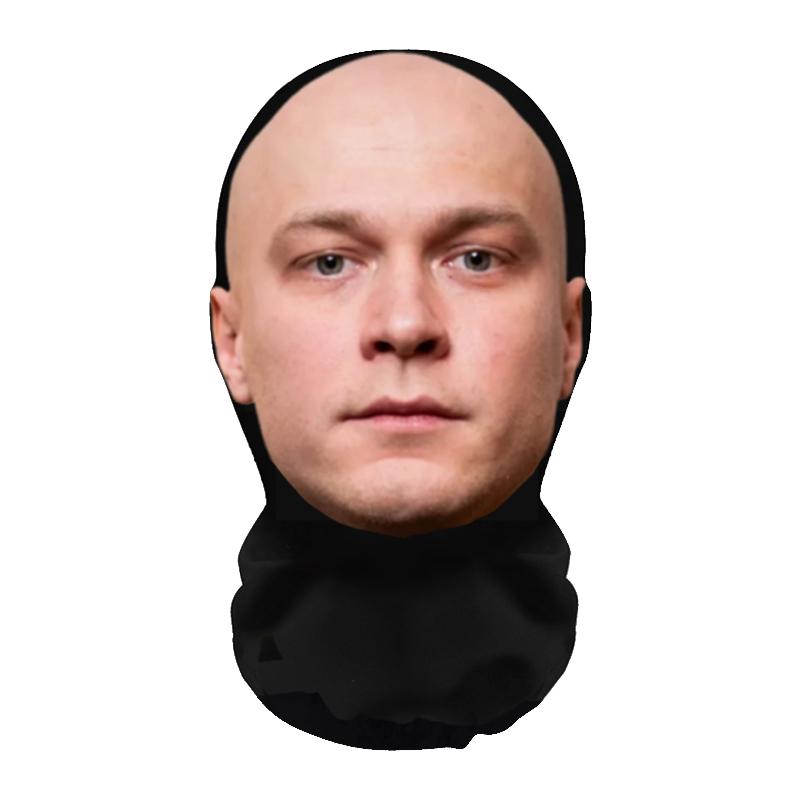3D Printed Real Person face Mask Funny Internet Celebrity Full Face Masks Cosplay Props Elastic Mesh Balaclava