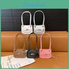 Simple Solid Color Shoulder Crossbody Bag With Chain Design For Daily Use