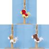 Plush Pony Keychain Cartoon Toy Bag Charm For Kids Gift