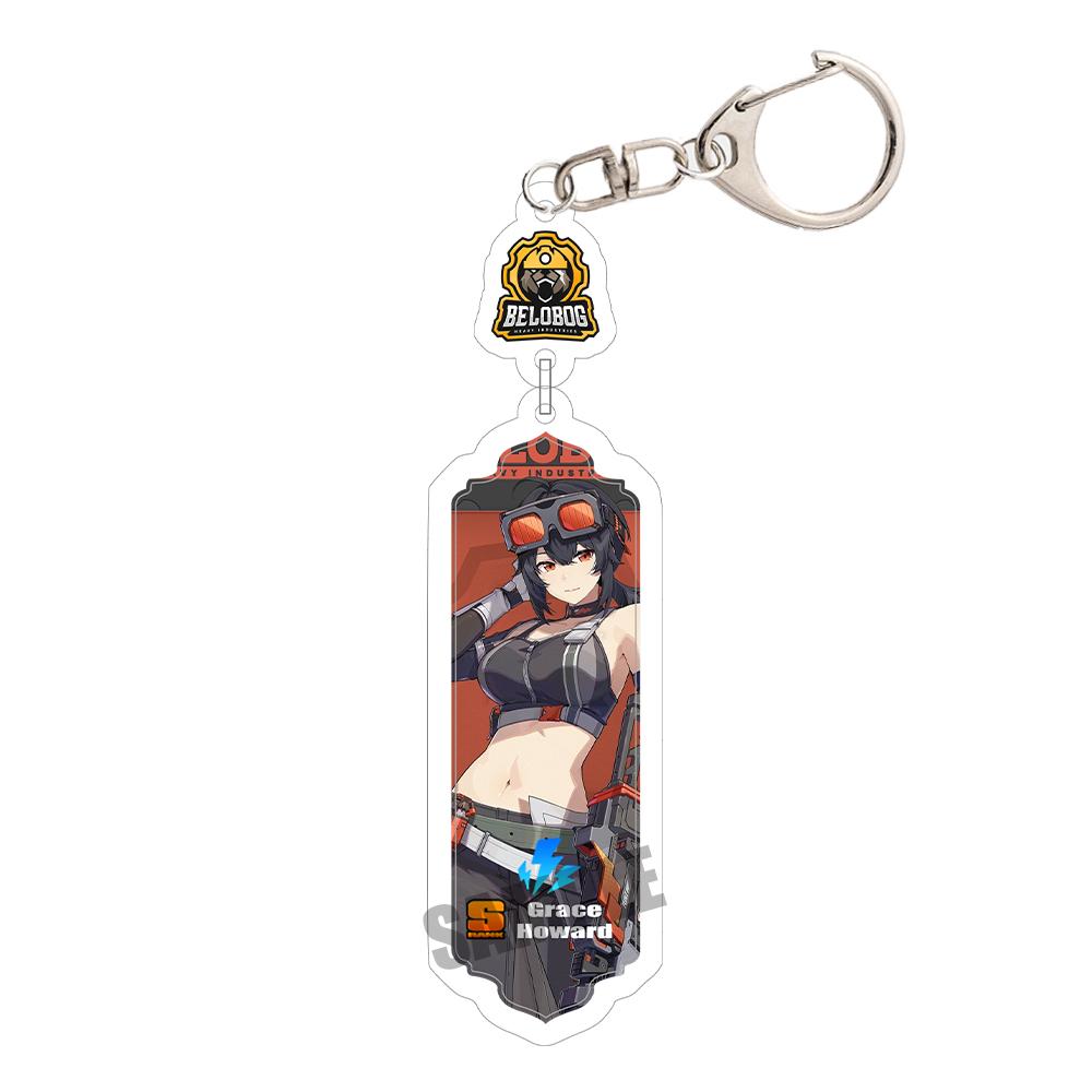 Game Zenless Zone Zero Acrylic Keychain Aria Cissia Nangong Yu Backpack Keyring Pendant Belle Nicole Demara Decorative Ornament