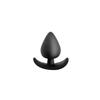 CONDOMS S PLEASURES ANAL PLUG WITH BALL SIZE M Black Sextoys