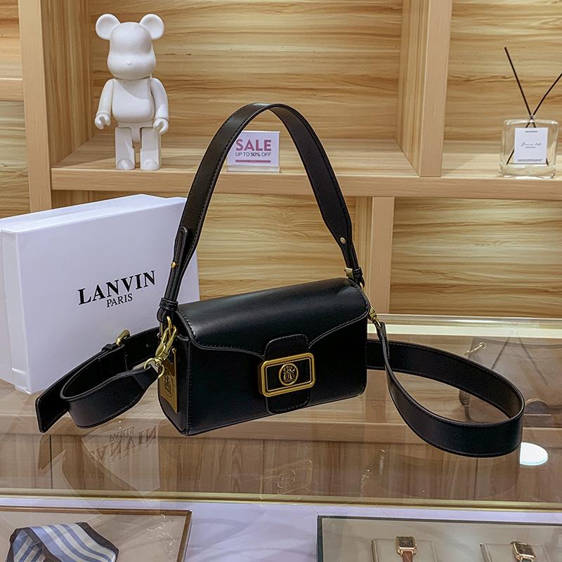 High-Quality Black Crossbody Underarm Shoulder Bag