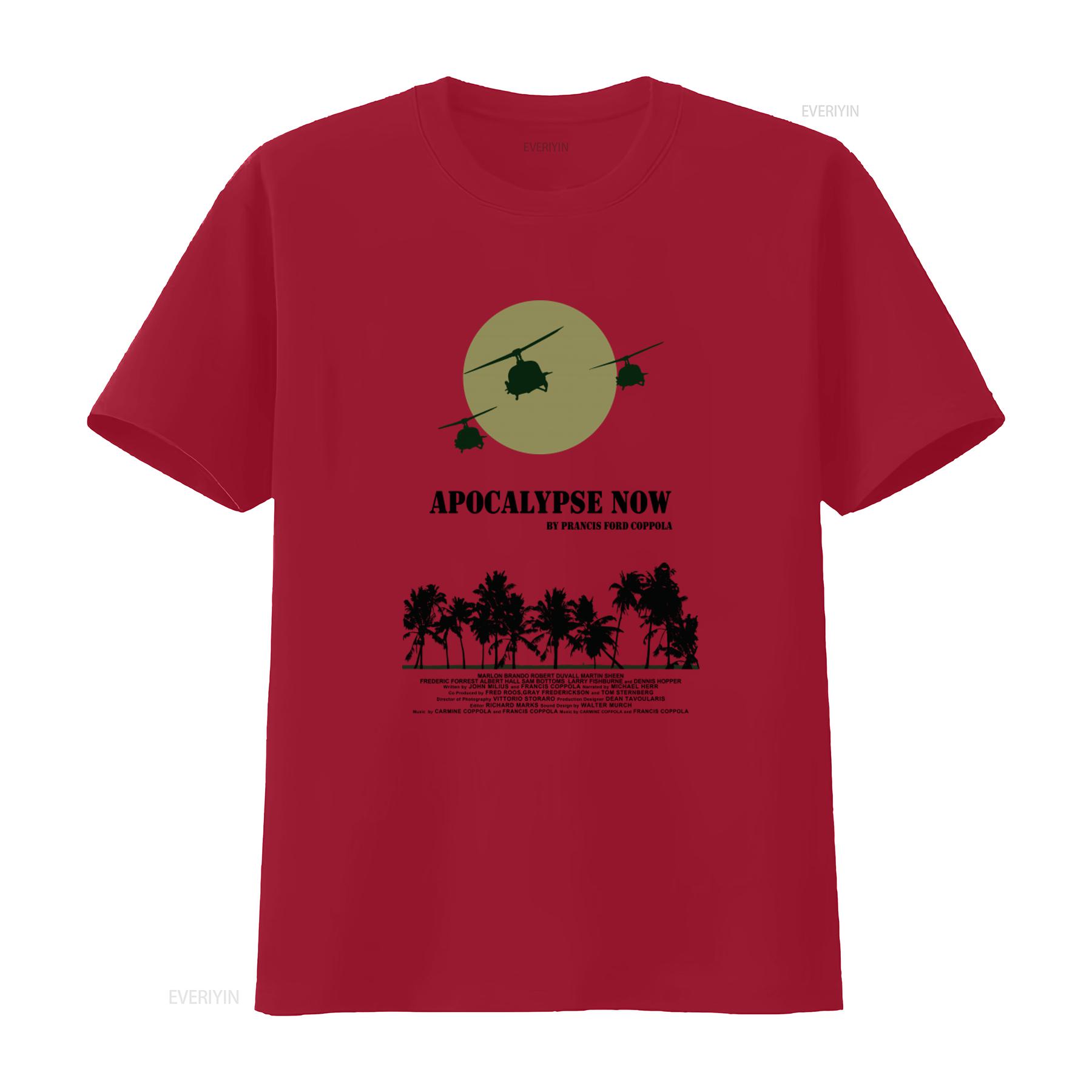 

Apocalypse Now Movie Poster Mens T Shirt Available in All Sizes from S to 5XL vintage Washed Stylish streetwear Stretched S