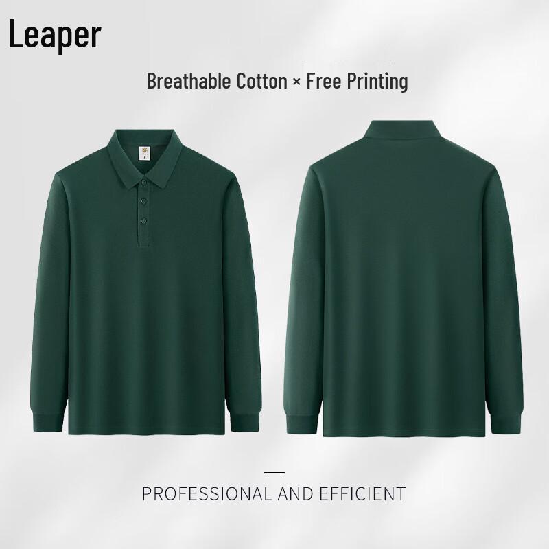 Breathable Long Sleeve Polo Shirt 4XL