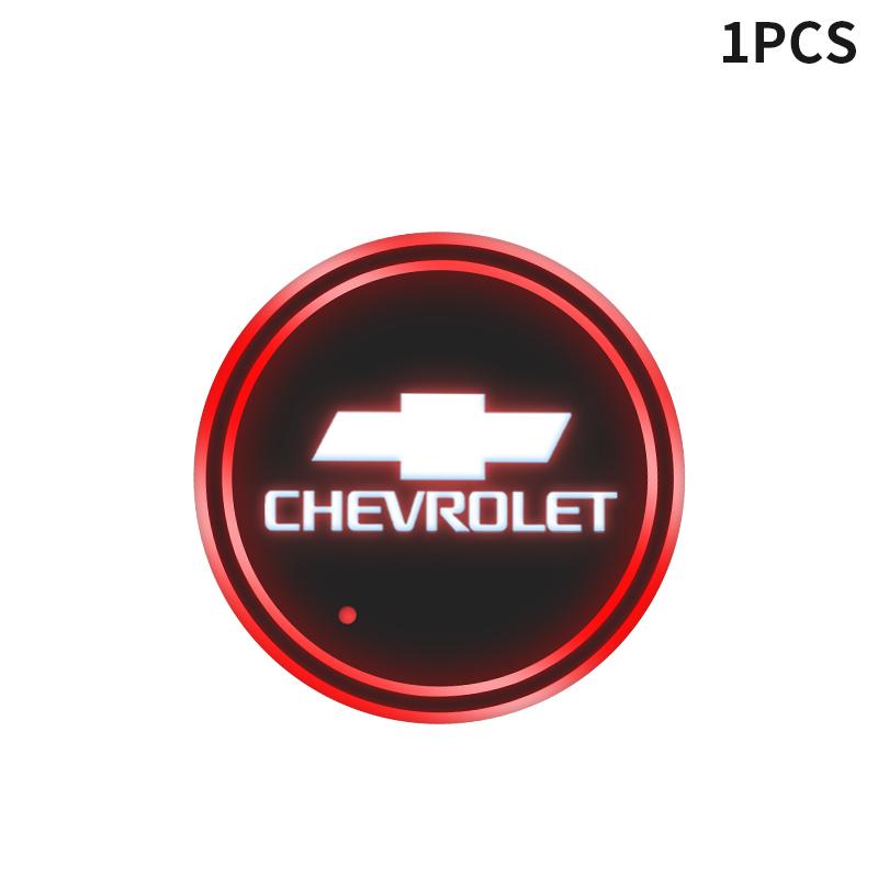New New Luminous Car Coaster Water Cup Holder Pad Anti-slip Mat For Chevrolet Colorado