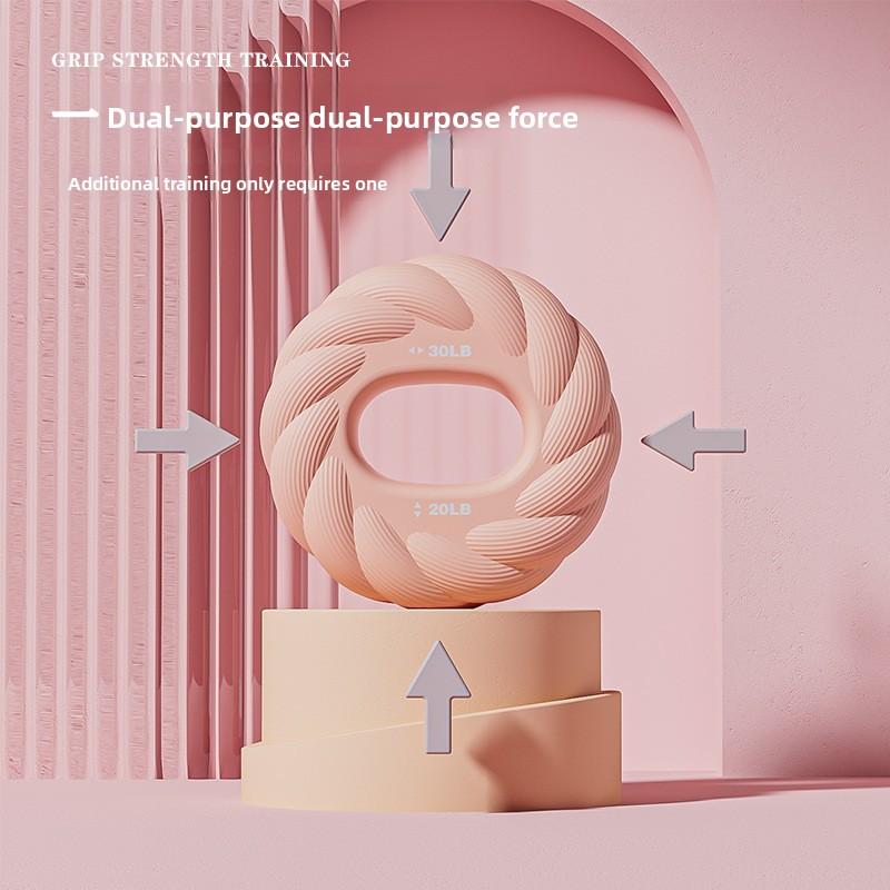 1/3Pcs Petal Shaped Grip Strength Training Ring 20-30Lb Double Weight Finger Strength Exerciser Silicone Portable