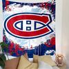 Montreal Canadiens Tapestry Wall Hanging, NHL Hockey Team Logo Poster, Sports Wall Decor for Bedroom Living Room Dorm