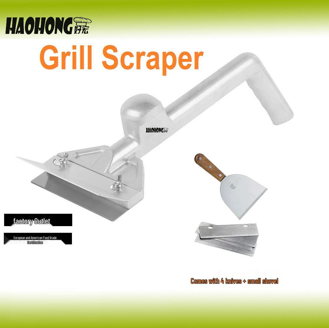 Commercial Aluminum Long-Handled BBQ & Teppanyaki Spatula 15.2 cm