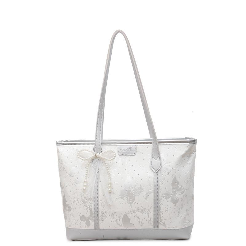 Large Capacity Chinese-style Bag for Women Summer High-end One-shoulder Commuting Bag Handheld Tote Bag