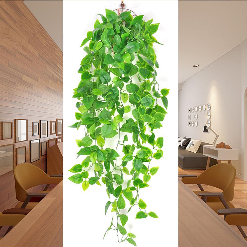 Artificial Hanging Green Radish Fake Rattan For Home Garden Wall Wedding Party Decoration