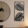 Bedroom Metal Wall Hanging Gold Monstera & Palm Leaf Art, 3D Hollow Lightweight Botanical Iron Luxury Decor for Living Room Sofa Background,