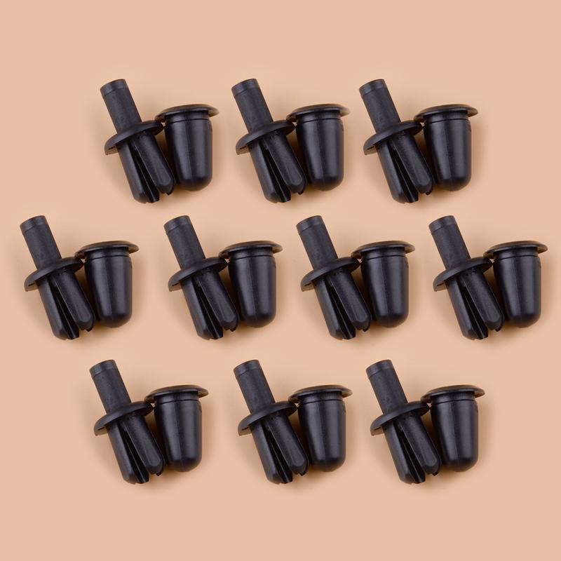 LR002229 LR033144 25 Sets A Pillar Rocker Floor Moulding Retainers Clips Black Fit for Range Rover 4.2L 4.4L 5.0L Evoque 2.0L