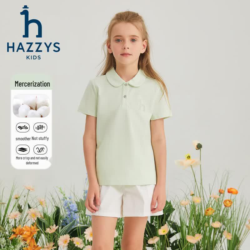 HAZZYS Girls' Short Sleeve Polo Shirt