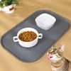 Pet Dogs Placemat Waterproof with Raised Edges Prevent Spills Anti-slip Keep Floors Clean Dog Feeding Mat