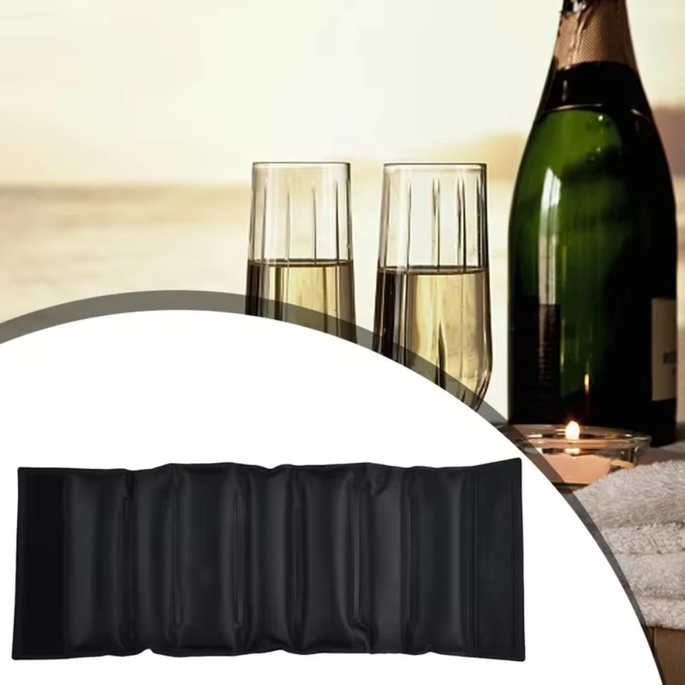 Freezer Gel Insulated Wine Bottle Cover Foldable Champagne Ice Pack Wine Cooler Sleeve  Party