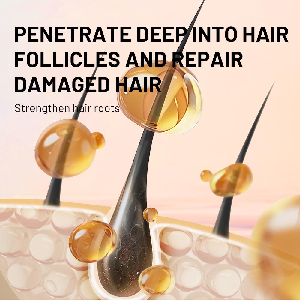 MeiYanQiong Nuts Hair Care Essential Oils Nourish Hair Repair Hair Follicles Supple and Bright Hair Essence