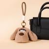 Fluffy Big Eared Dog Keychain PP Cotton Puppy Plush Doll Keychain  Birthday Xmas Gift