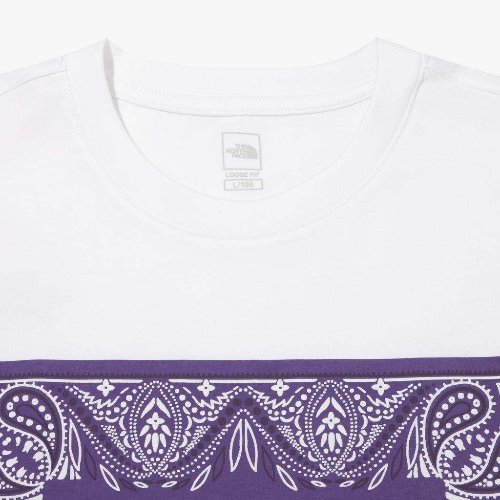 The North Face T Shirt Unisex White Purple NT7UN29A