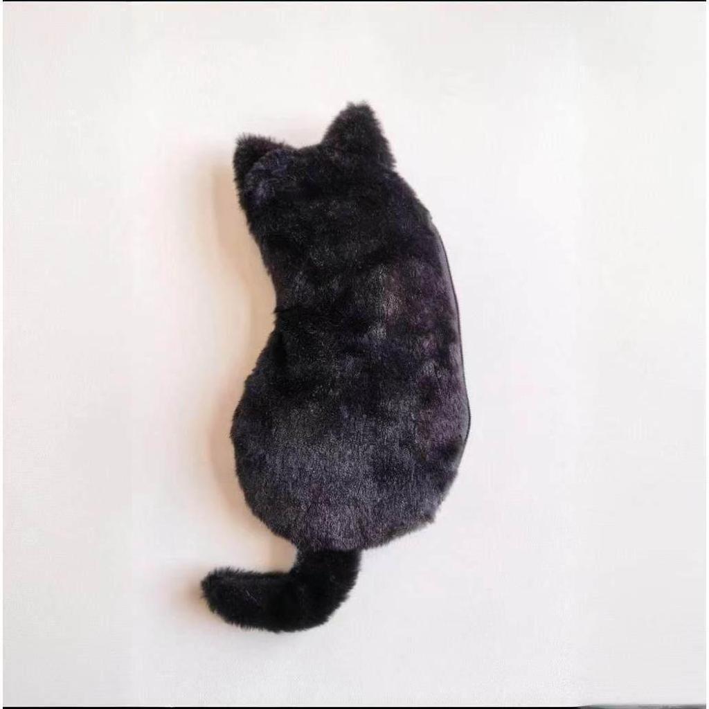 Large Capacity Cute Cartoon Cat Plush Pencil Case - Multi-functional Student Stationery Bag