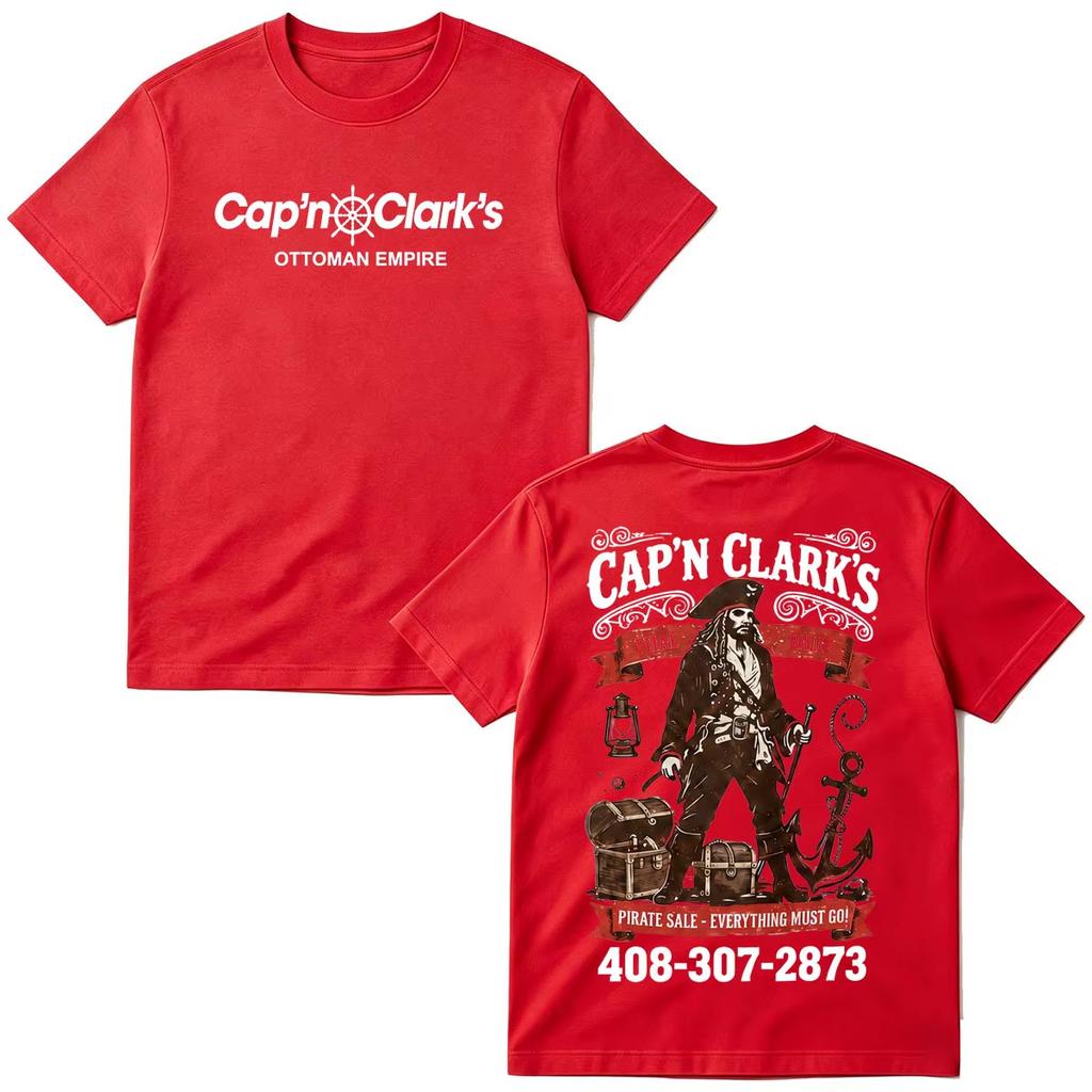 Movie Backrooms Capn Clarks Ottoman Empire Still Graphic Print Tshirt Men Women Oversized Oneck Cotton Top Summer New Tee