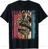 Imagine Dragons Vintage Band Tee Retro Graphic Print Unisex Casual Concert Merch Tshirt