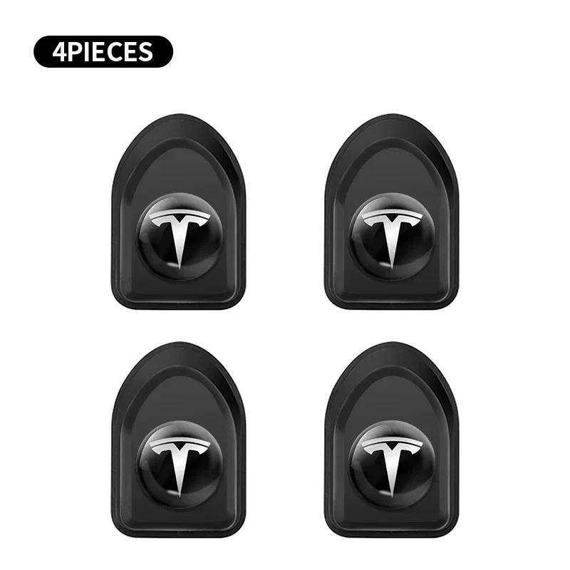 Car Sticker Tesla 4pcs Car Mini Paste Hook Simple Strong Hook For Tesla Model 3 Roadster Y Bonina Juguete Cybertruck Coil S X In