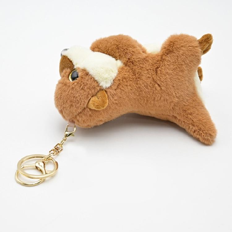 Lovely Otters Pendant Keychain Plush Animal Keyring Accessory Fashionable Bag Charm Stylish Ornament for Phone Wallet
