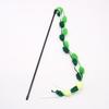 Plush Feather Cat Teaser Stick with Bell - Stress Relief and Fun Self-Entertainment Toy
