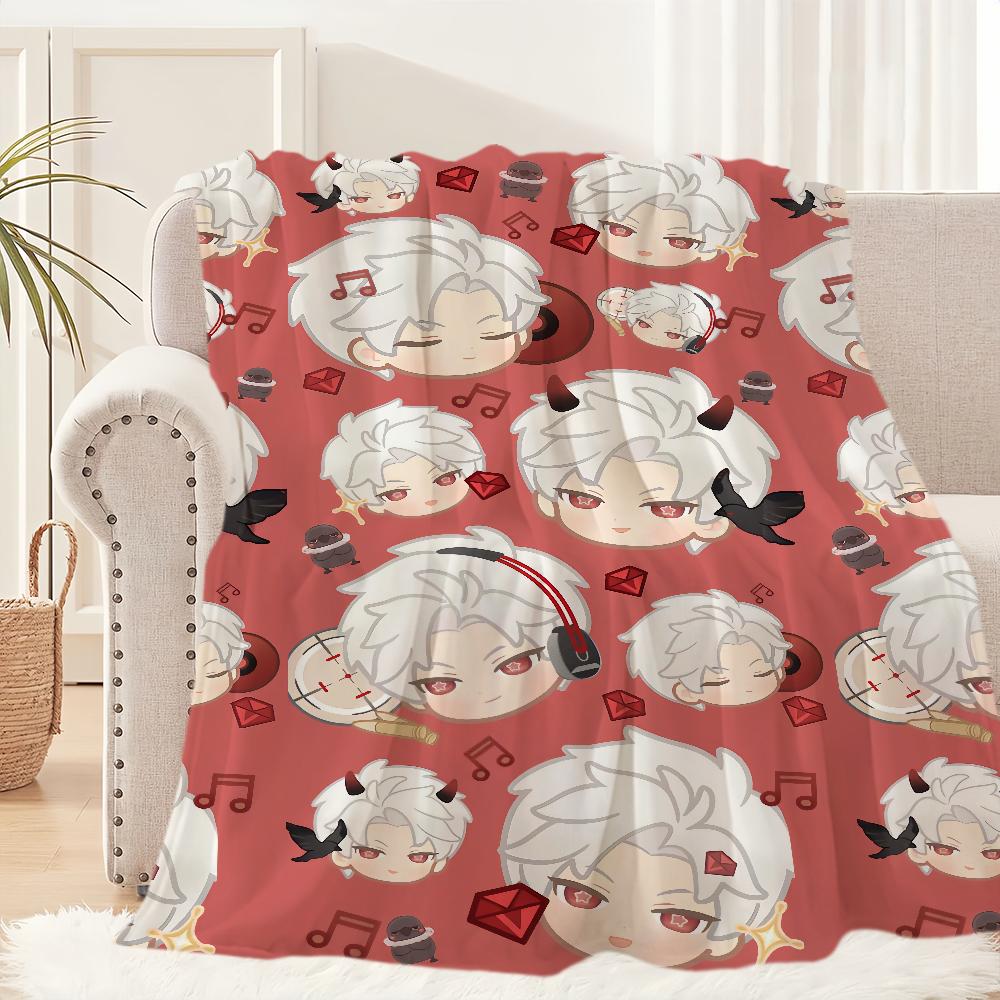 Game Love and Deepspace Sylus Warm Soft Plush Nap Blankets Sofa for Living Room Office Bedroom Home Travel Kid Birthday Gifts