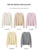Women's Double Zipper Cable Knit Cashmere Cardigan - 2026 Autumn/Winter Loose Fit Round Neck Outerwear