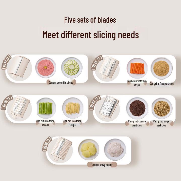 Westco Electric Vegetable Chopper and Slicer - Multifunctional Automatic Potato Shredder