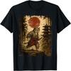 Samurai Chat Guerrier Art Japonais Vintage Chat Anime Ukiyo-e T-shirt pour Hommes Femmes Enfants