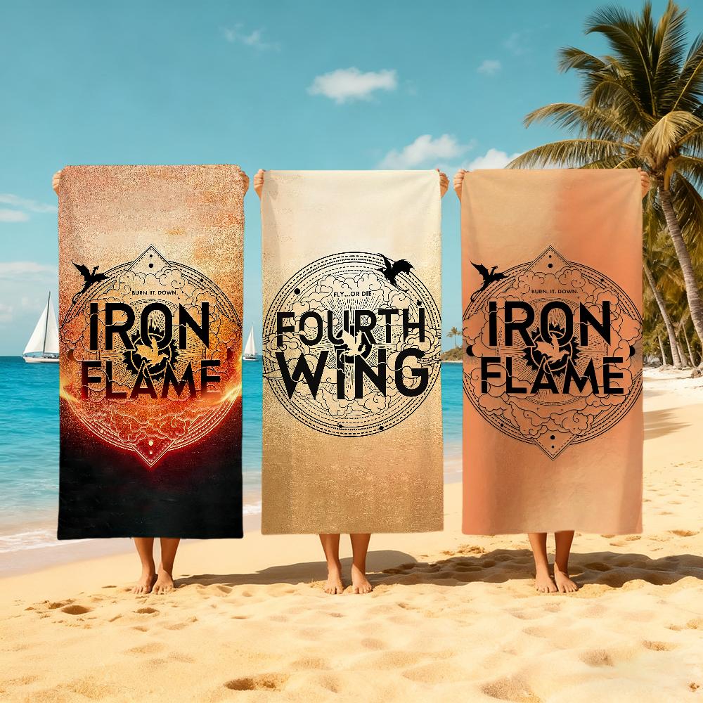 Books F-Fourth Wing Iron F-Flame Towel Beach Quick Dry Soft Pool Towels Gift for Travel Gym Shower Camping sports