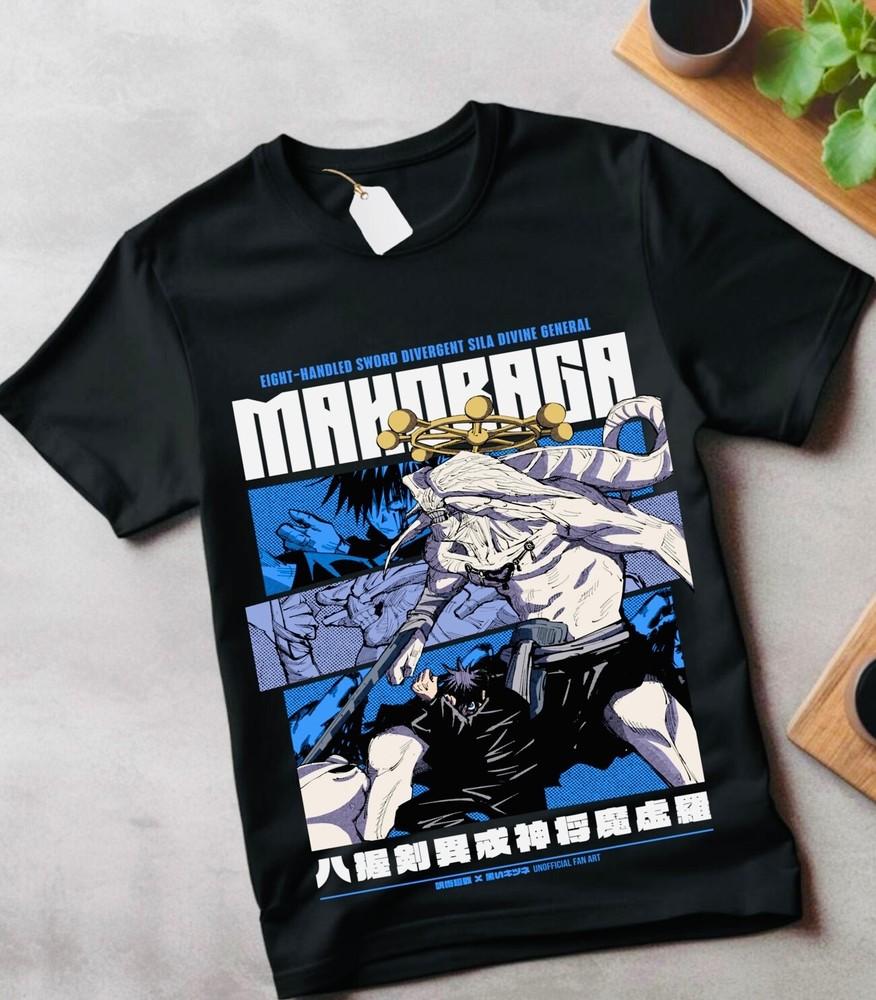 

Mahoraga T-shirt Jujutsu Kaisen Gojo Satoru Megumi Fushiguro Soft Tee All Sizes M