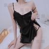 Sexy lingerie strap princess style sexy nightdress seduction tease lace bow halter nightdress