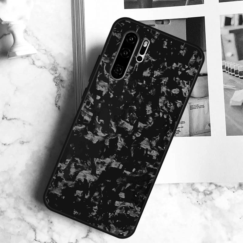 Forged Carbon Case For Huawei Nova Y70 Y60 Y90 Y91 Y61 9 10 SE 11i 8i 7i 3i 5T P30 P40 Lite P60 Pro Funda