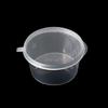 Fangcaodi 50ml Einweg-Plastik-Saucenbecher mit Deckeln, 100er-Packung