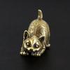1PC Brass Kitty Ornament - Office Desktop Ornament with Bored Retro Tea Pet Brass Decorative Pendant Multi-style Statue