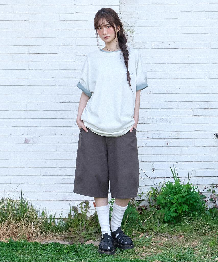 FILLUMINATE Twill Cotton Bermuda Shorts - Brown
