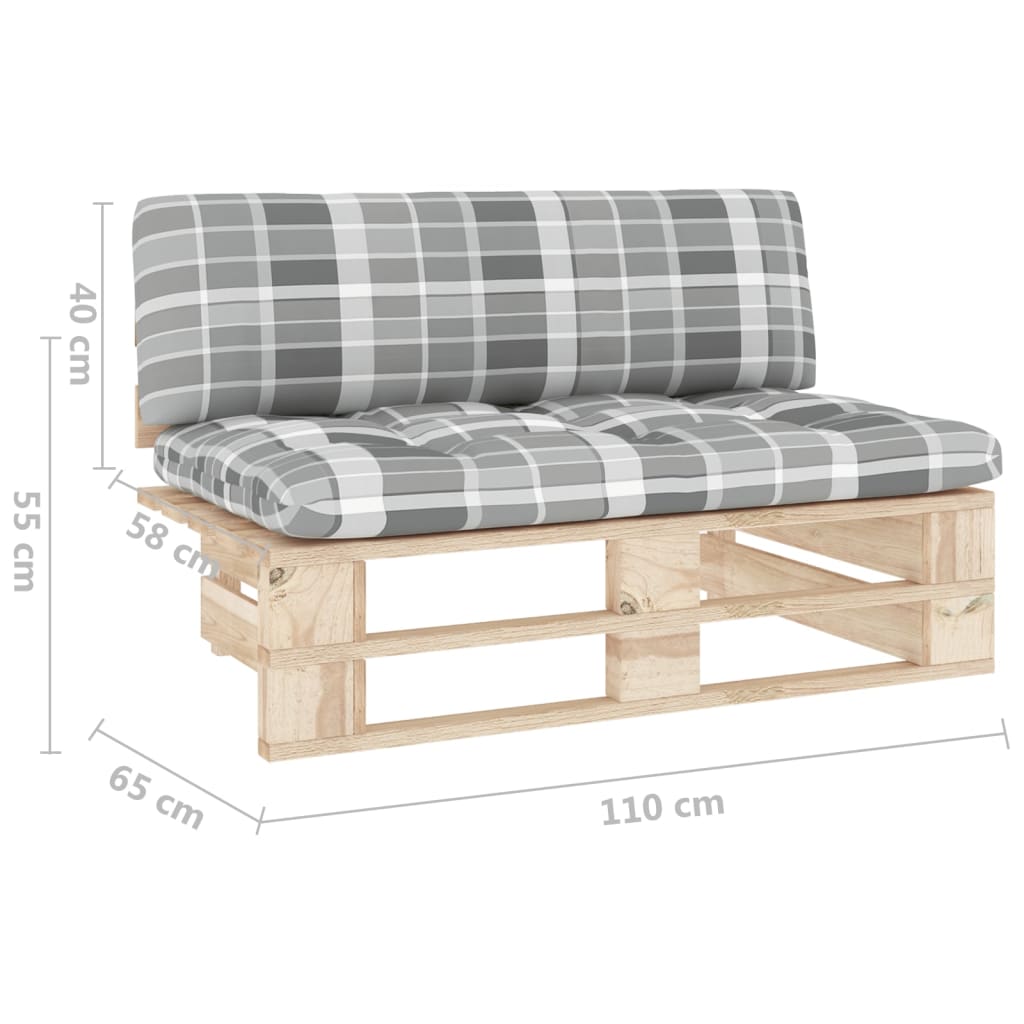Outdoor Center Sofa Pallet Design Pressure Treated Pine Wood