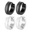 Punk Stainless Steel Huggie Earrings for Men, Fashion Unique Small Hoop Earrings, Waterproof Hypoallergenic Jewelry
